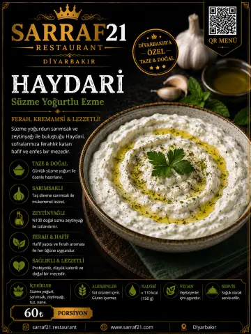 HAYDARİ - Sarraf21 Diyarbakır menü