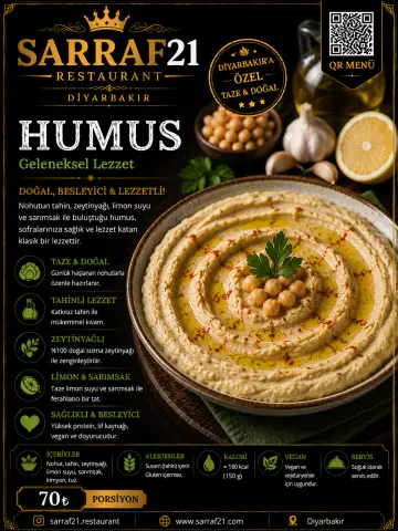 HUMUS - Sarraf21 Diyarbakır menü