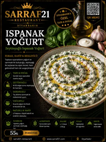 ISPANAK YOĞURT - Sarraf21 Diyarbakır menü