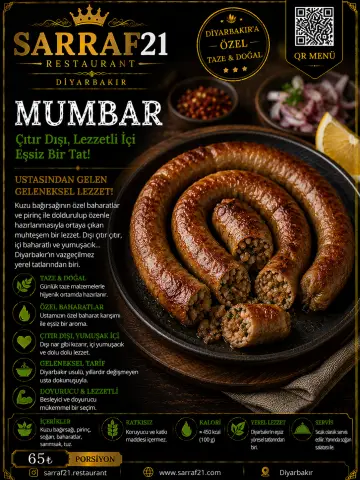 MUMBAR - Sarraf21 Diyarbakır menü