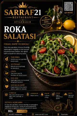 ROKA SALATA - Sarraf21 Diyarbakır menü