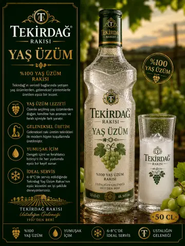 TEKİRDAĞ YAŞ ÜZÜM 50 CL - Sarraf21 Diyarbakır