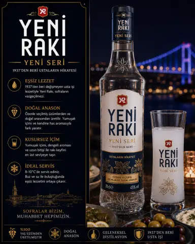 YENİ RAKI YENİ SERİ 70 CL - Sarraf21 Diyarbakır