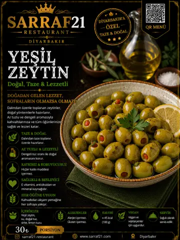 YEŞİL ZEYTİN - Sarraf21 Diyarbakır menü