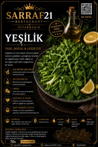 YEŞİLLİK - Sarraf21 Diyarbakır menü